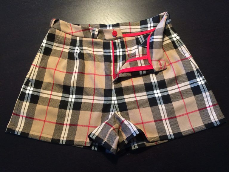 Short écossais pour femme
