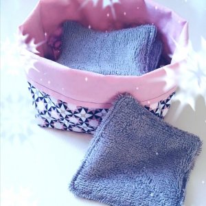 Lingettes visage et sa panière